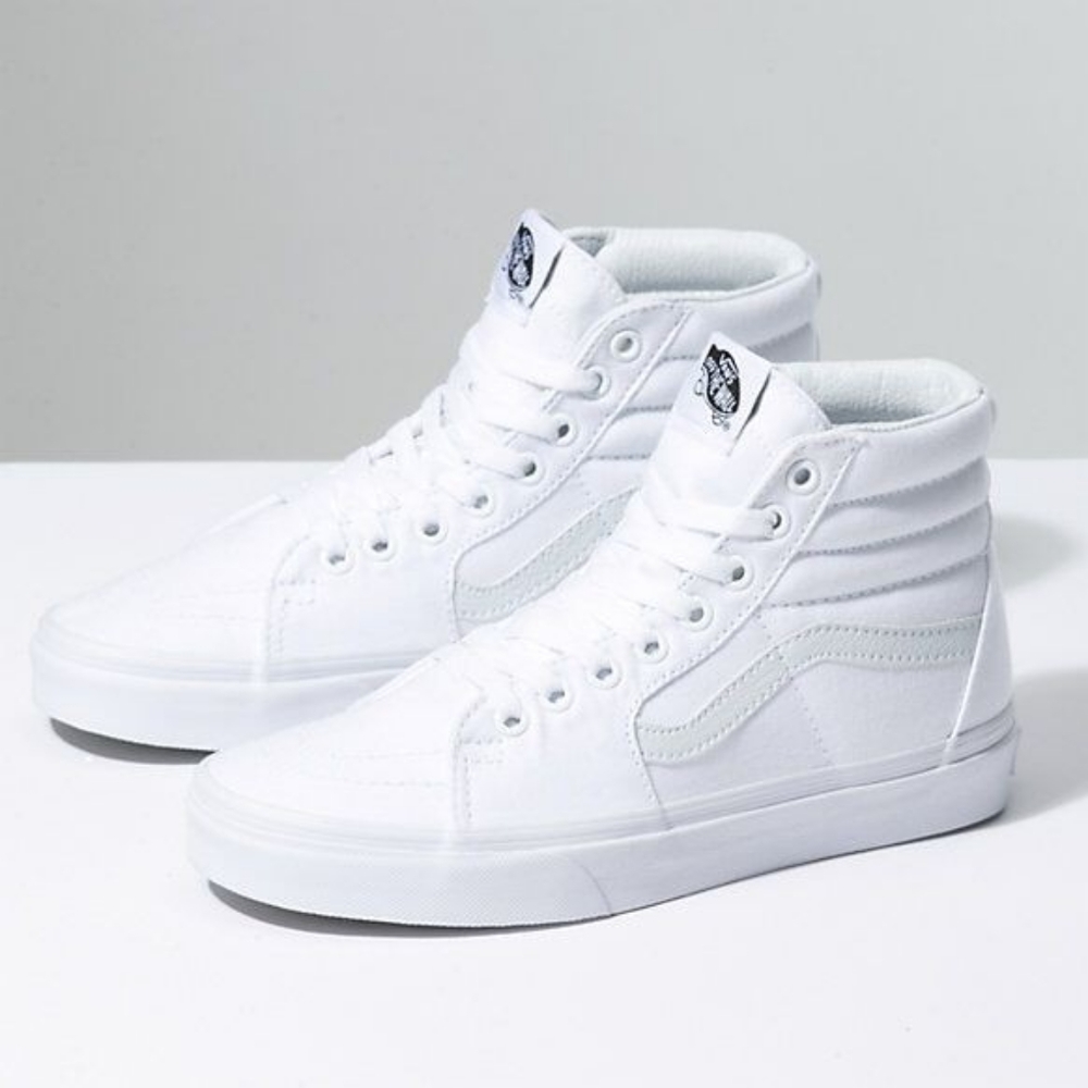 Sk8 Hi Top White Vans